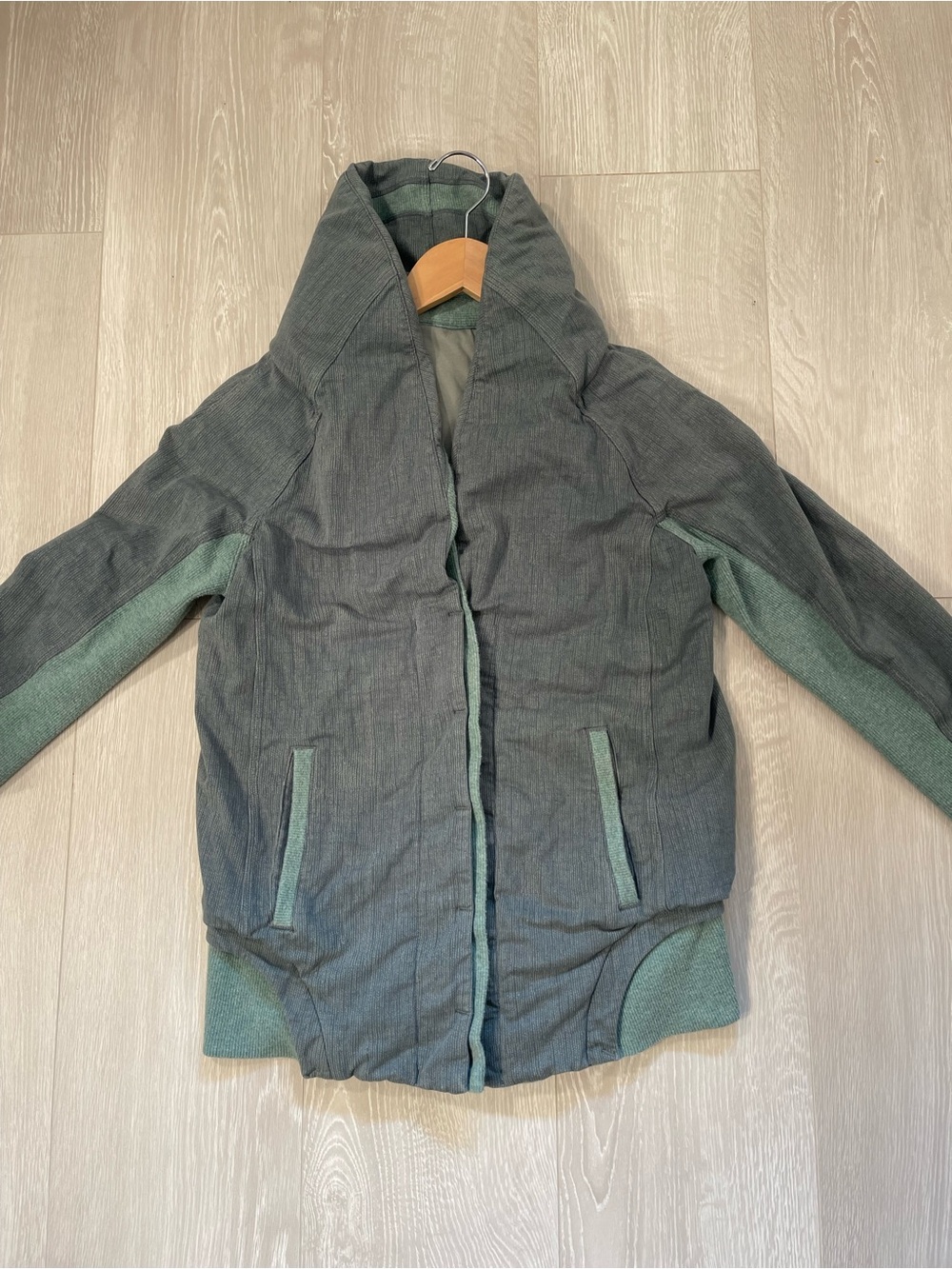 Lululemon To Class Jacket Burlap Texture Deep Shore Earl Grey Green size 6 - Picture 4 of 16
